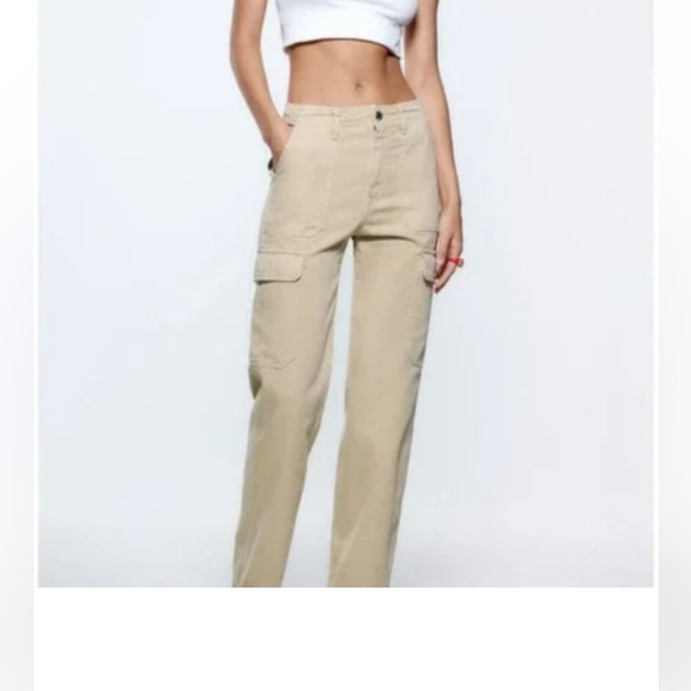 Zara TRF Straight Cargo Pants